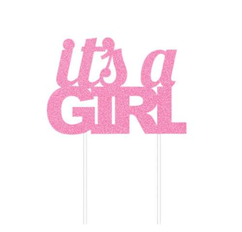 It's A Girl Cake Topper #2 - Click Image to Close